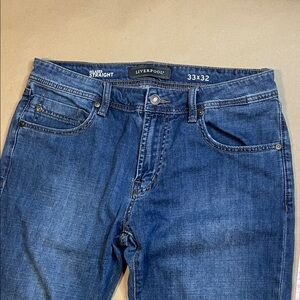 Liverpool Men's Classic Indigo Straight Jeans